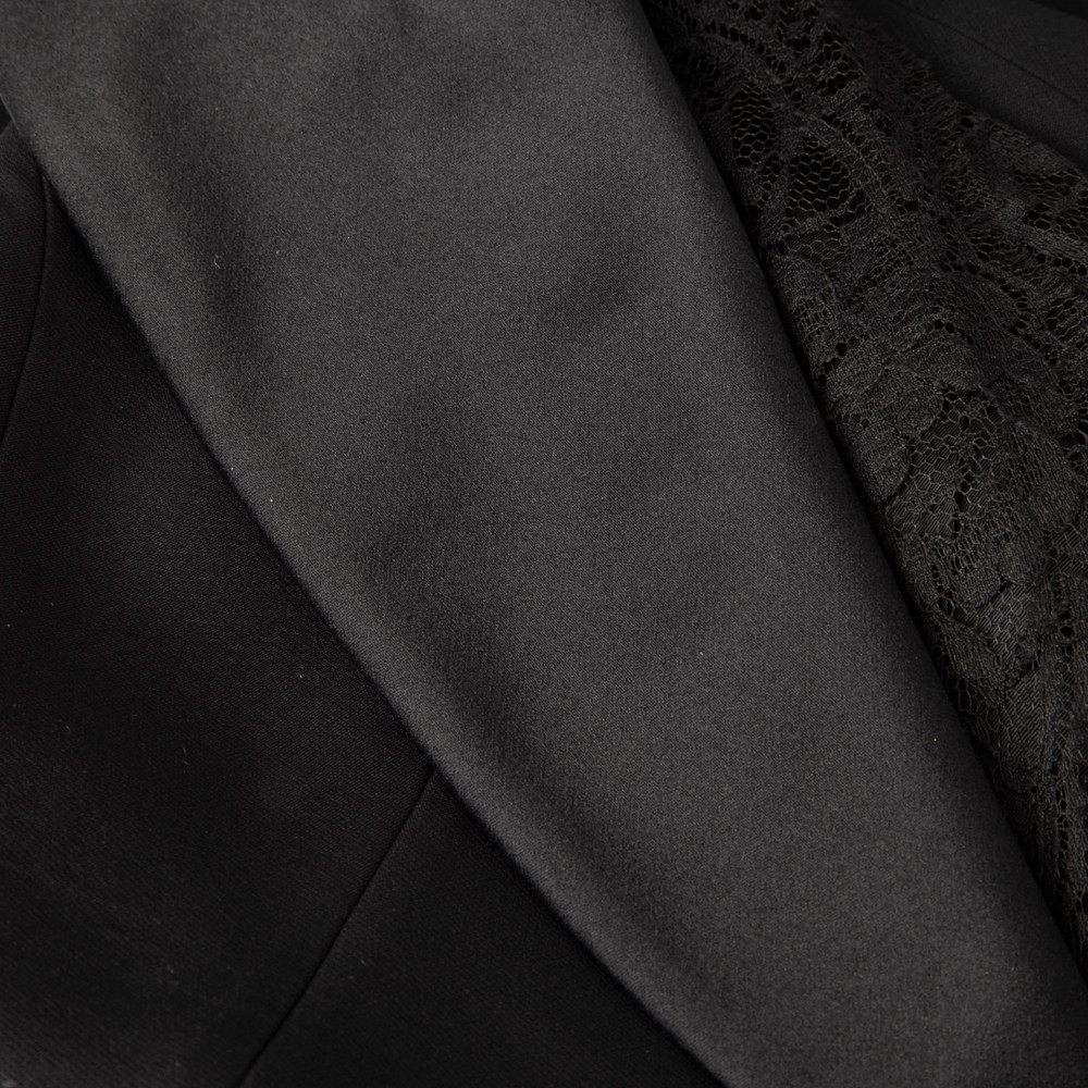 Alexander McQueen Black Wool Mini Blazer Dress