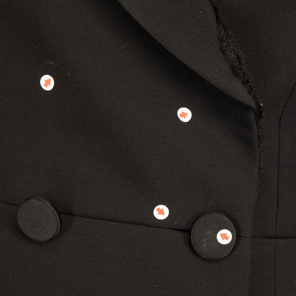 Alexander McQueen Black Wool Mini Blazer Dress