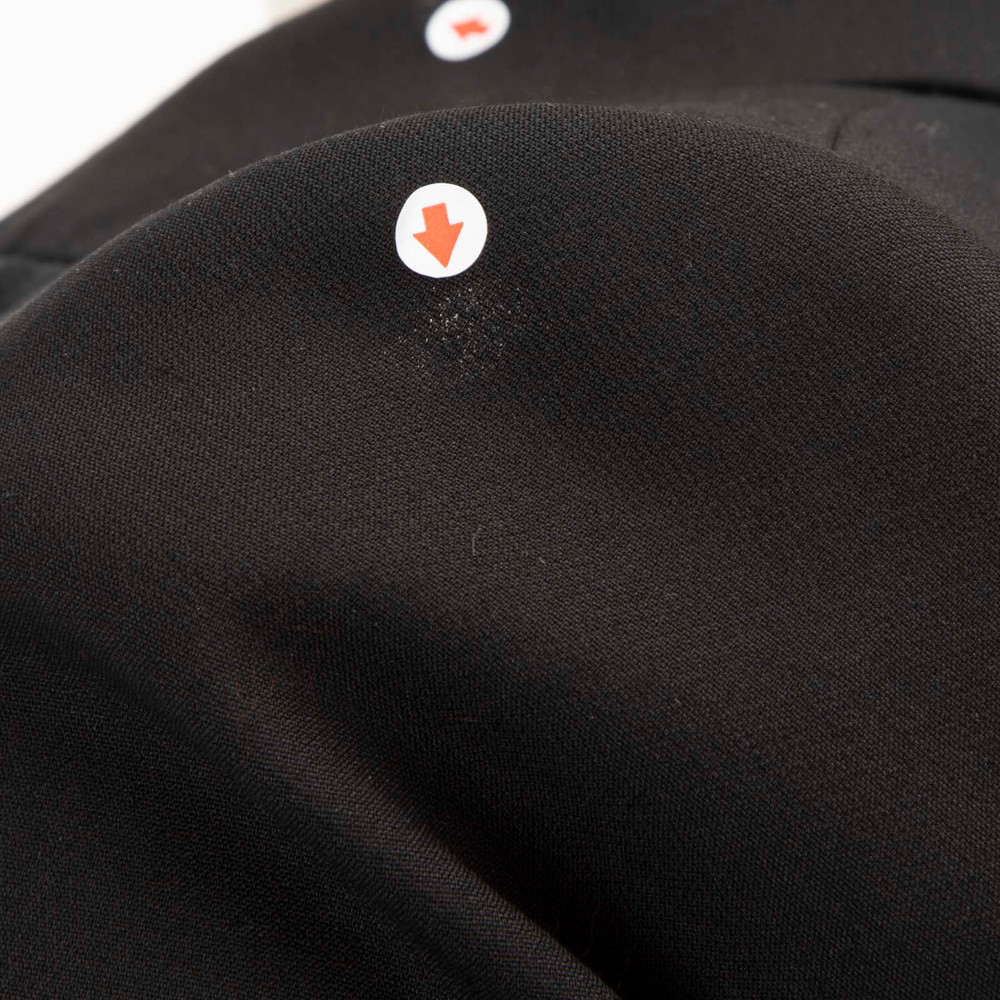 Alexander McQueen Black Wool Lace Hem Blazer