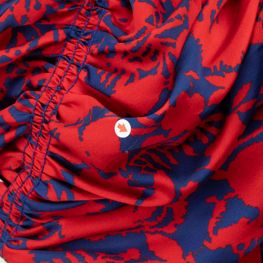 Self-Portrait Floral Cold Shoulder Midi Dress