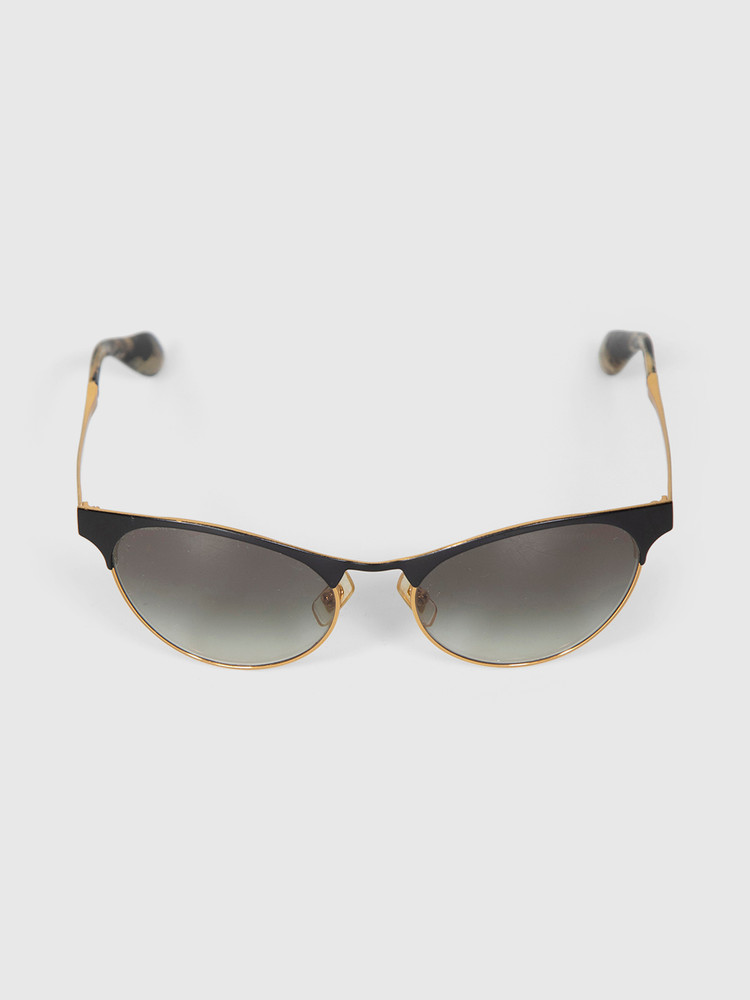 Miu Miu Gold Metal Sunglasses