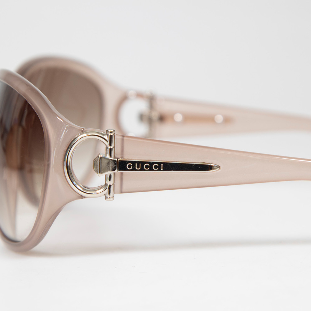Gucci Brown Gradient Rectangle Sunglasses