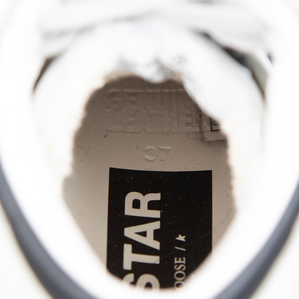 Golden Goose White Leather Sky Star Trainers