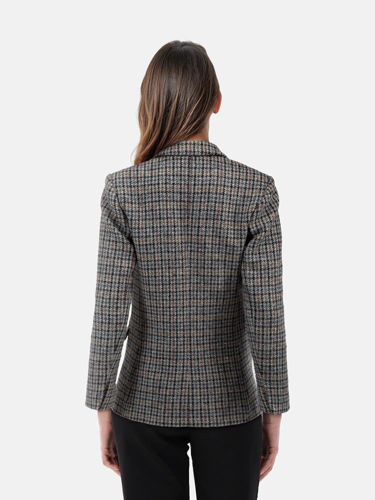 Sandro Houndstooth Wool Blazer