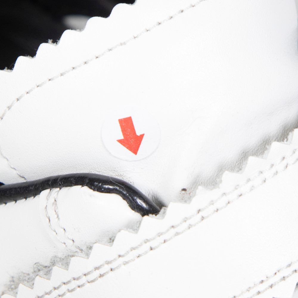 Isabel Marant White Panelled Leather Velcro Trainers