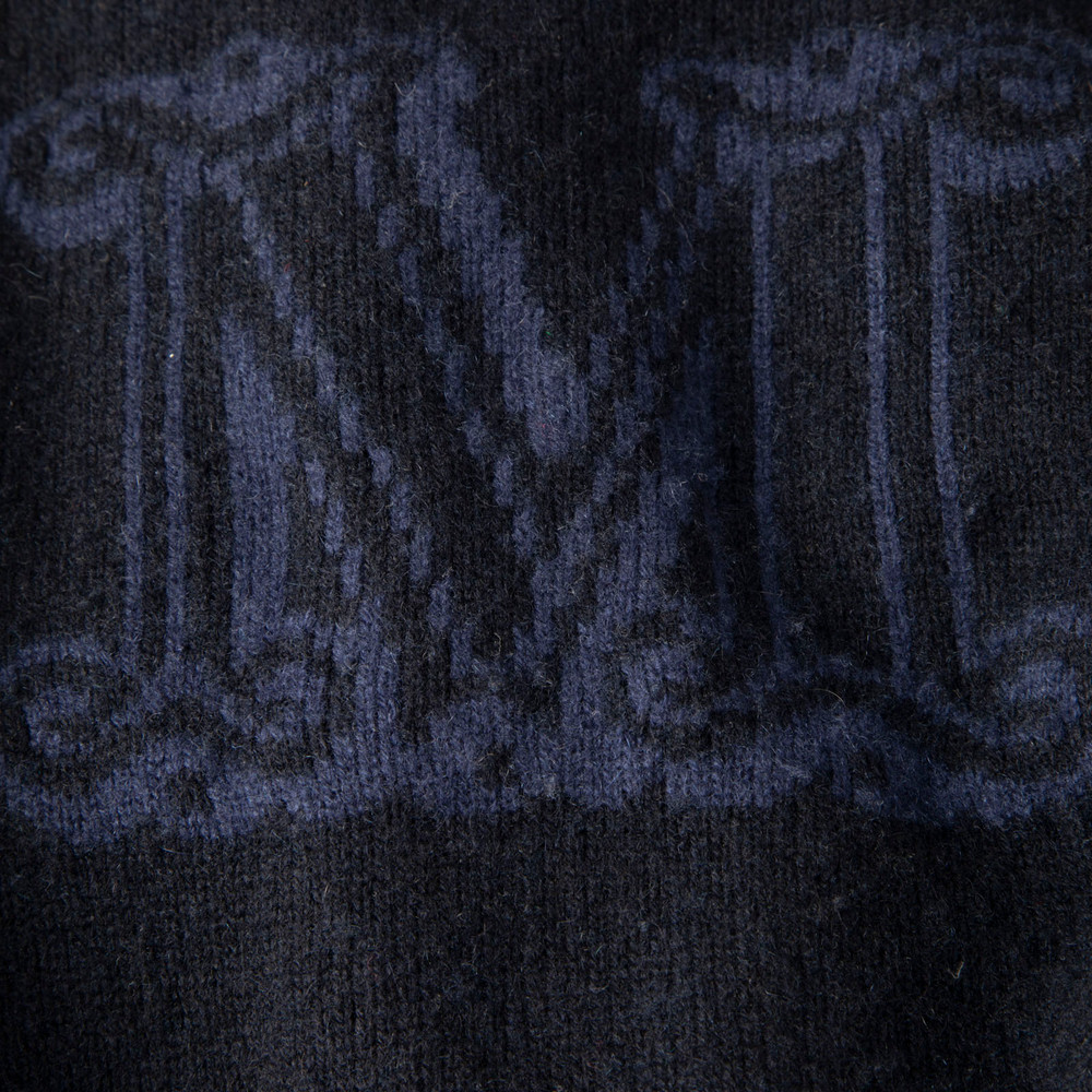 Max Mara Navy Cashmere Knit Jumper