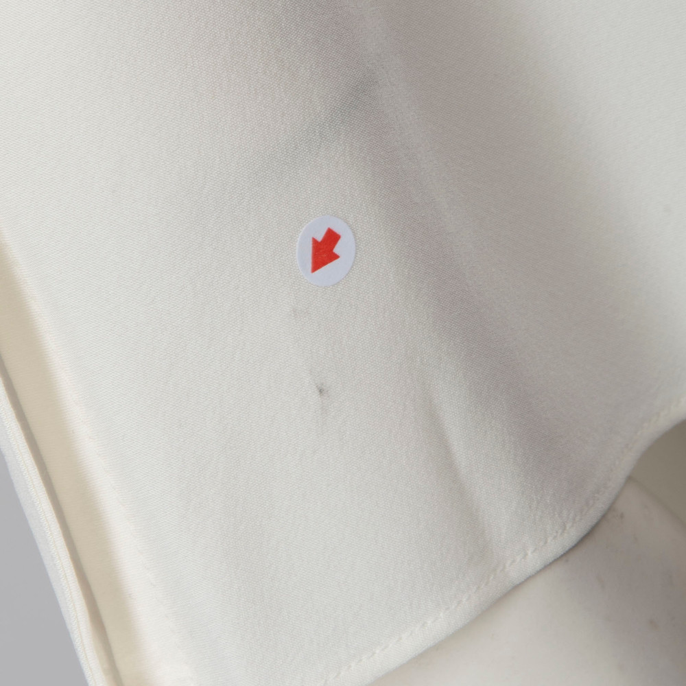 Helmut Lang White Silk Sailor Collar Blouse