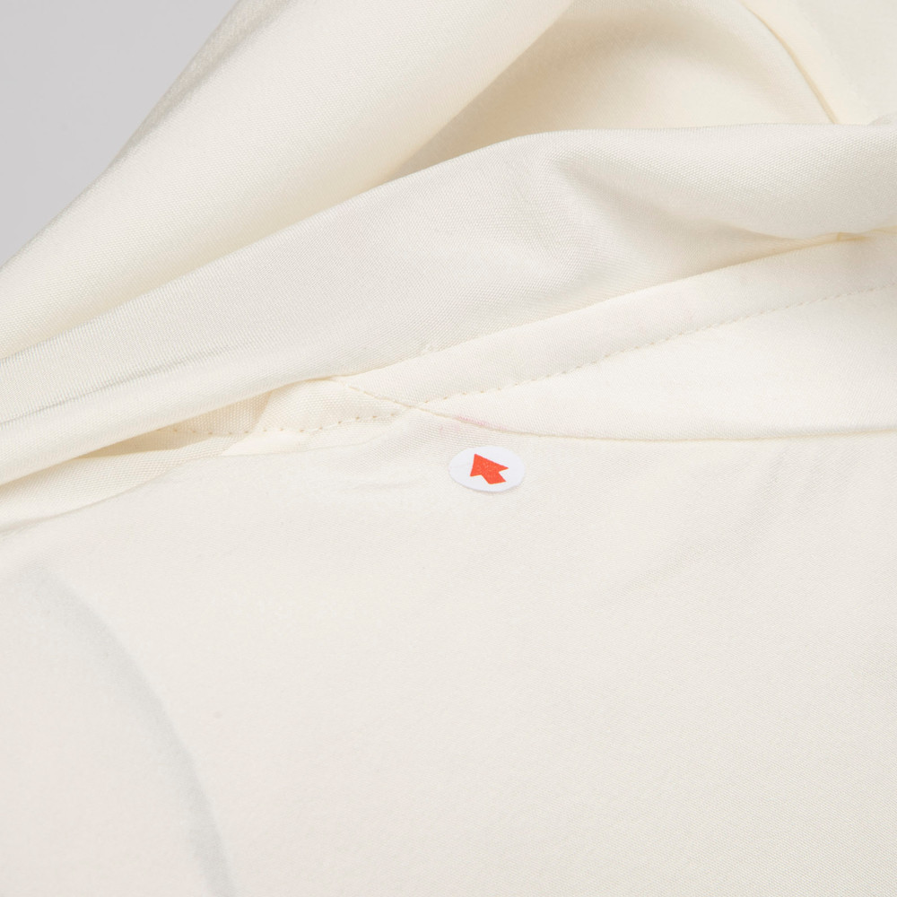 Helmut Lang White Silk Sailor Collar Blouse