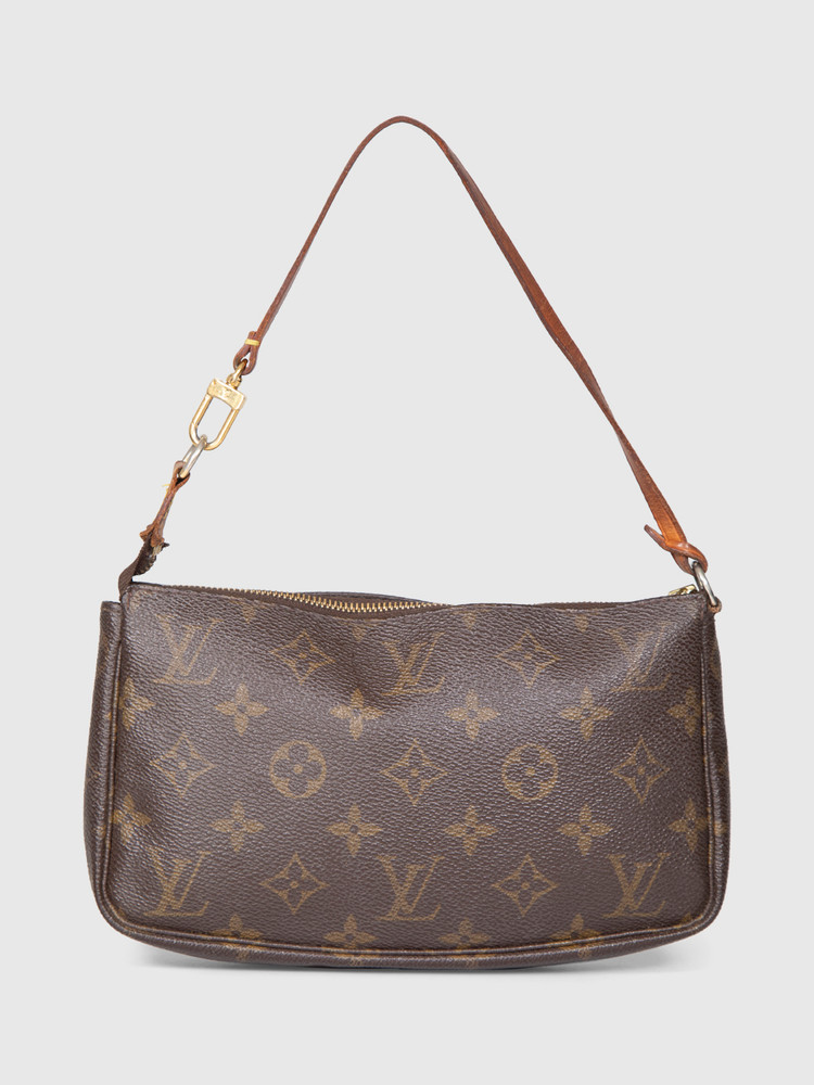 Louis Vuitton 2002 Vintage Brown Monogram Pochette