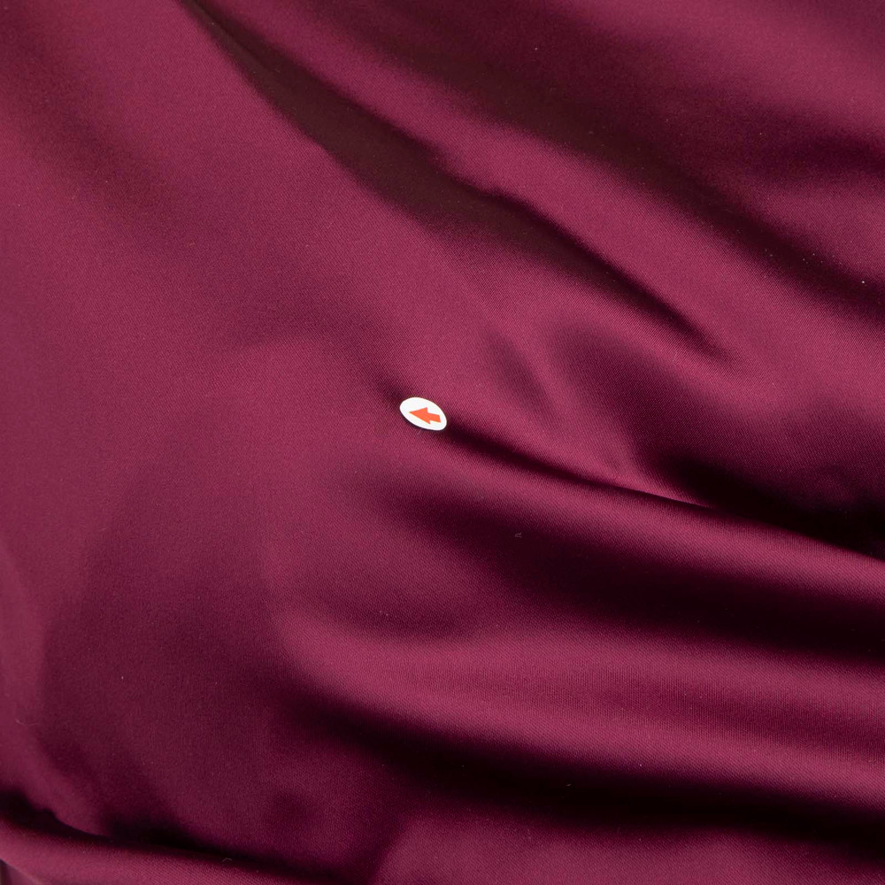 Talbot Runhof Purple Satin Ruched Midi Dress