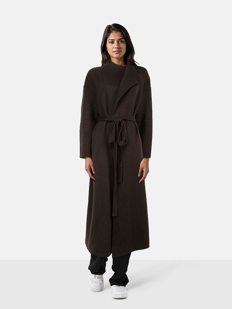 The Row Brown Cashmere Long Coat