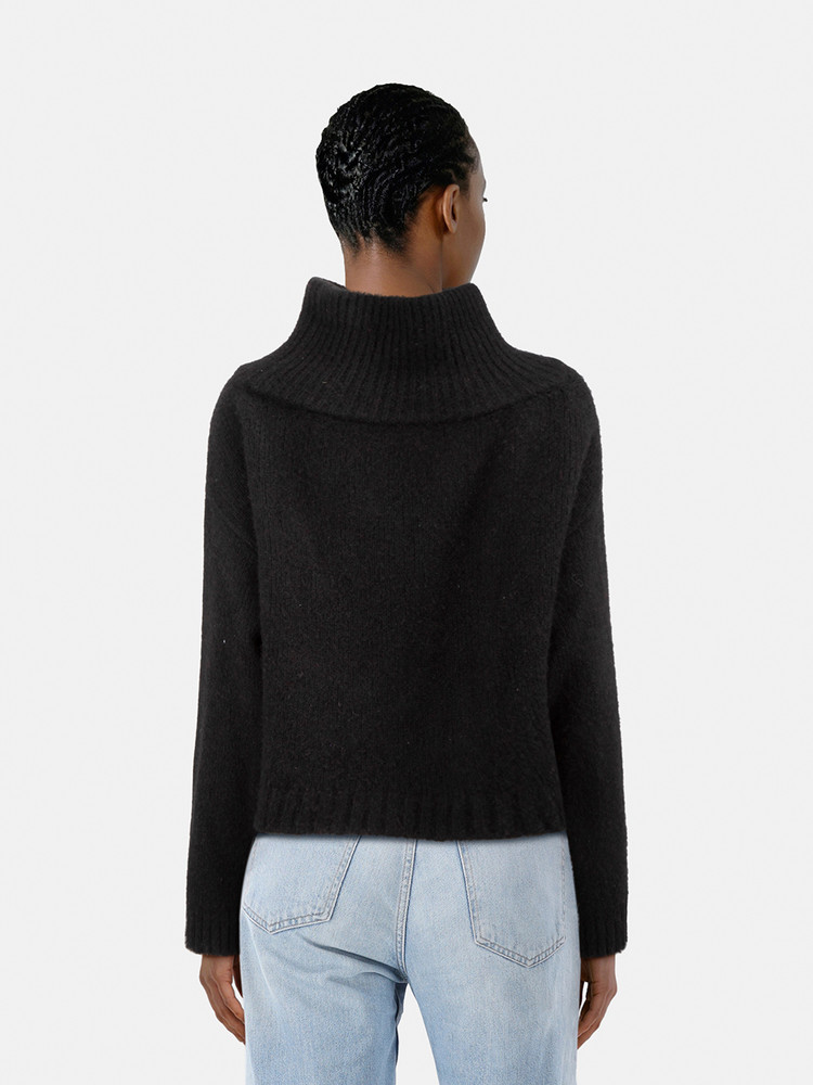 The Row Black Cashmere Chunky Knit
