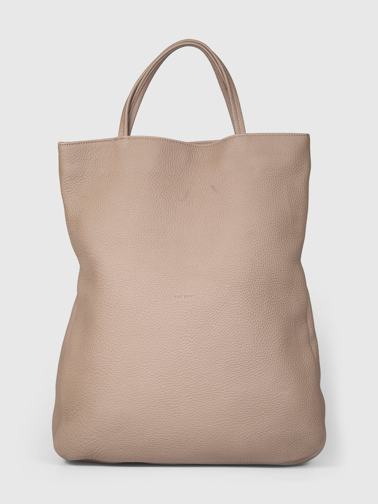 The Row Brown Leather Everett Tote Bag