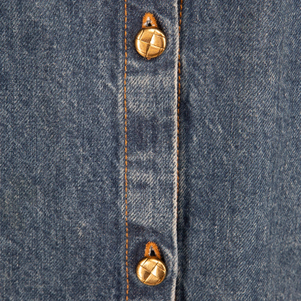 Blazé Milano Blue Denim Corduroy Collar Jacket