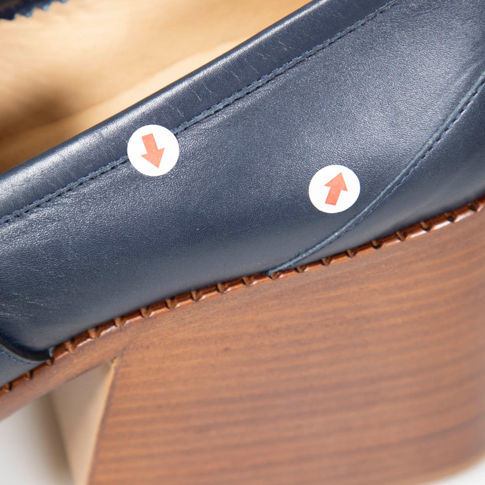 Gabriela Hearst Navy Leather Thick Soled Loafers