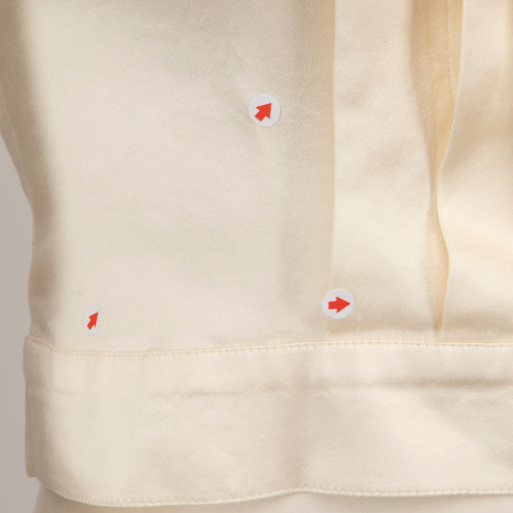Chanel Ecru Silk Pleated Vest