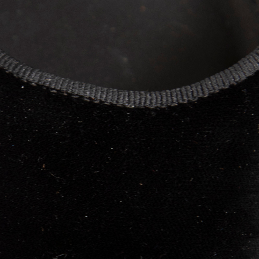 Totême Black Velvet Kitten Heel Pumps