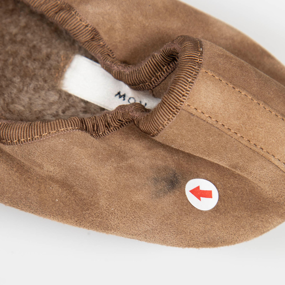 The Row Brown Suede Awar Shearling Lined Pumps