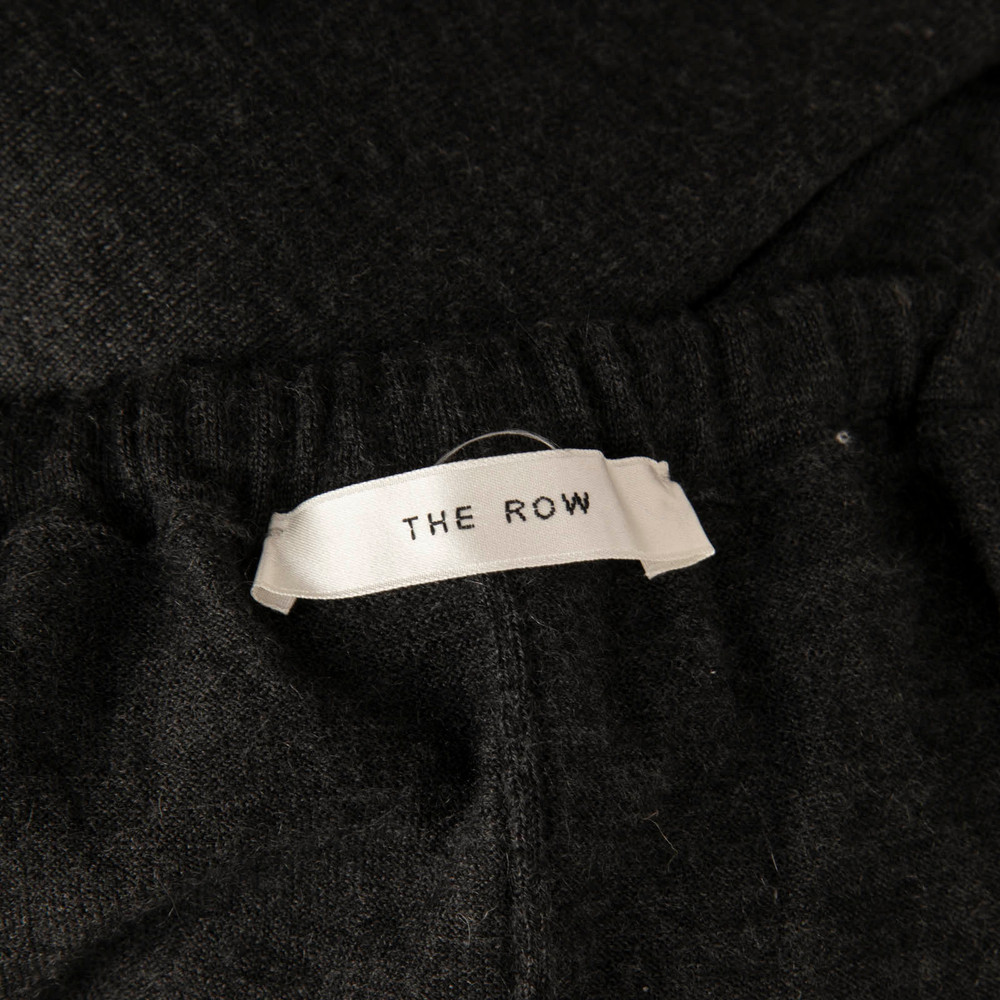 The Row Grey Wide Leg Drawstring Trousers