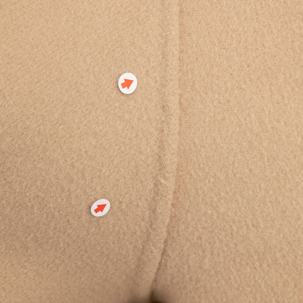 Max Mara Pink & Beige Wool Belted Reversible Coat