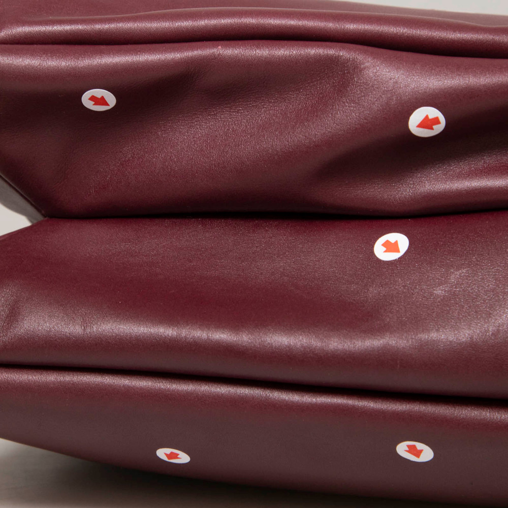 Bottega Veneta Burgundy Leather Liberta Crossbody Bag