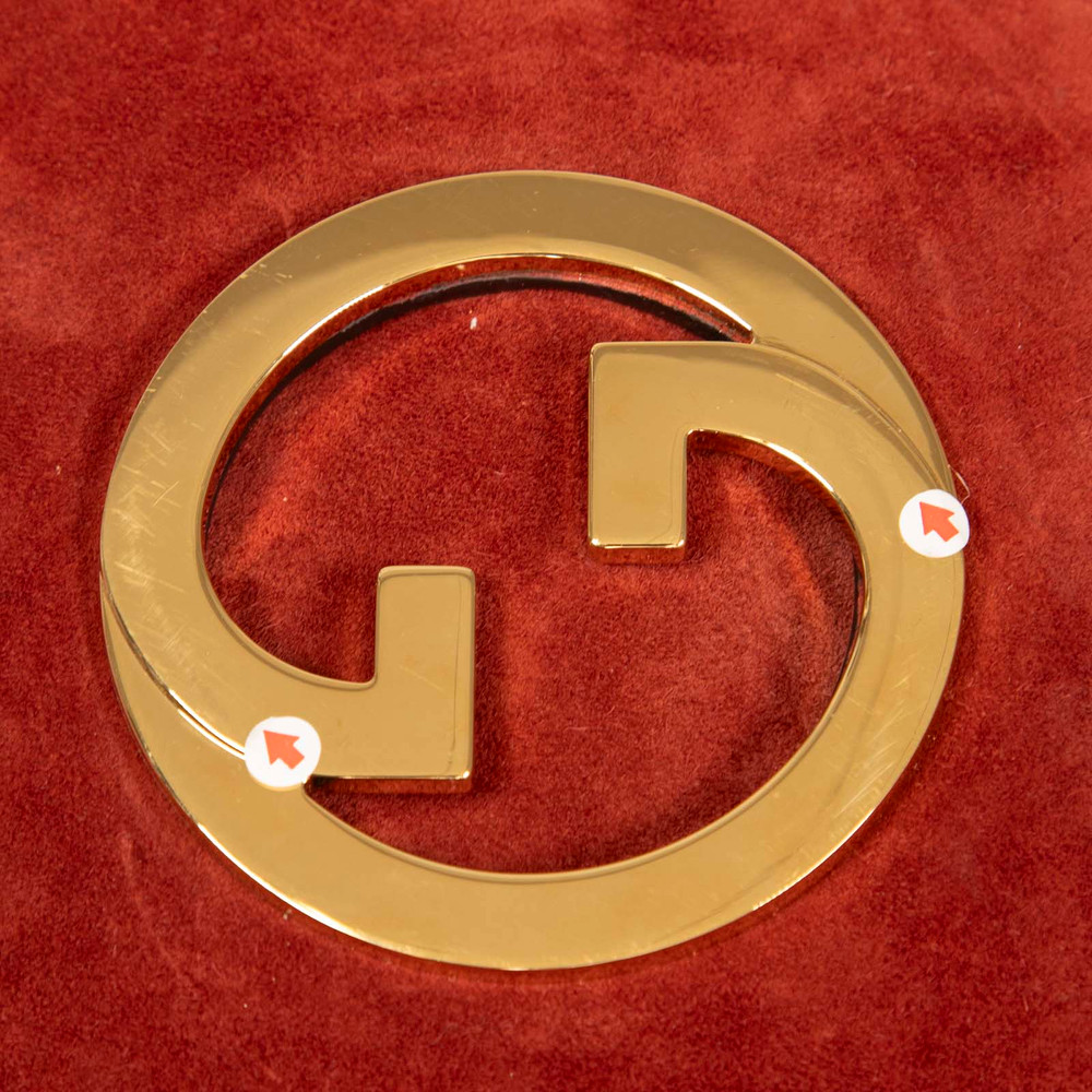 Gucci Red Suede Blondie Bag
