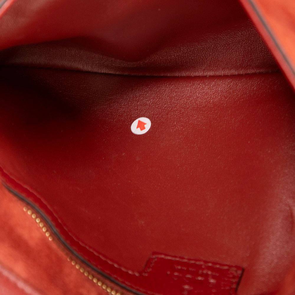 Gucci Red Suede Blondie Bag