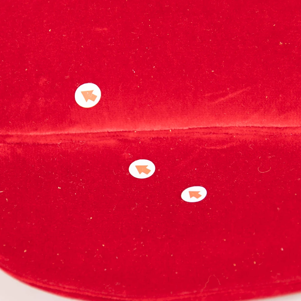 Gabriela Hearst Red Velvet Soft Demi Clutch Bag