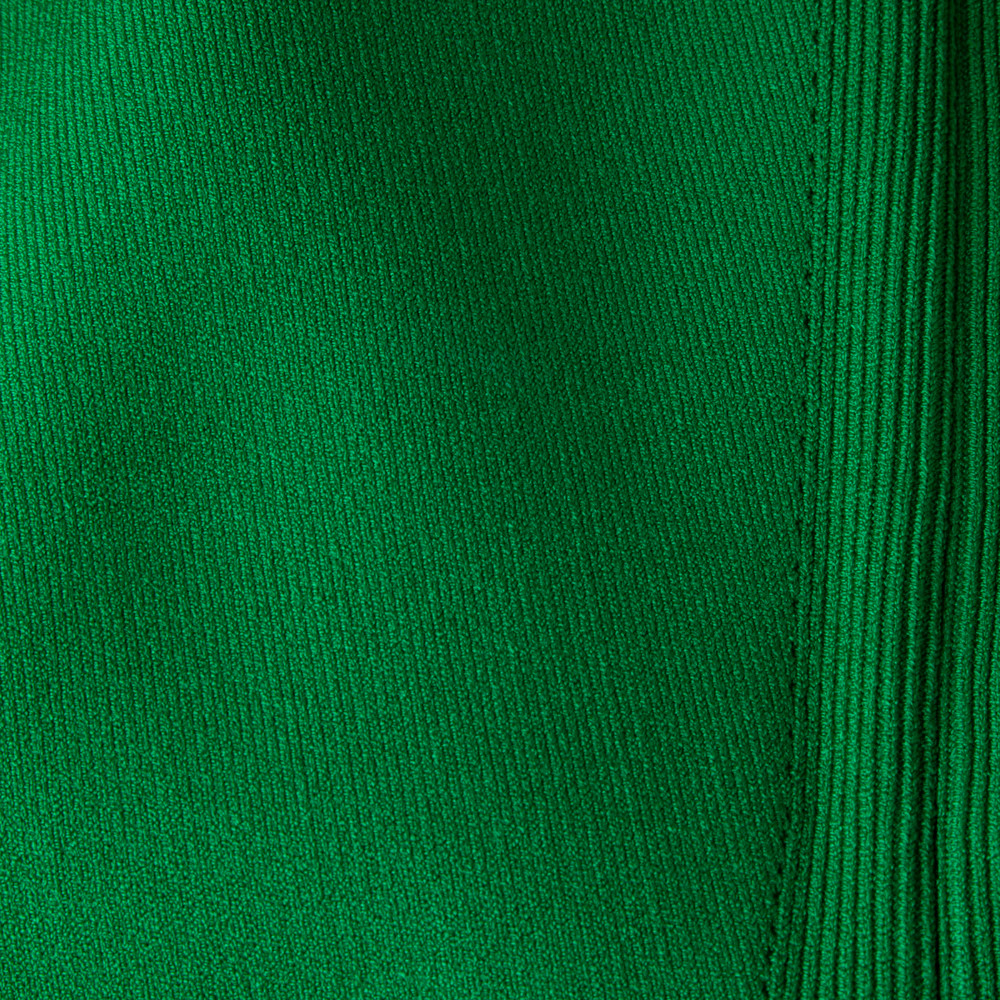Victoria Beckham VB Body Green Asymmetric Neckline Top