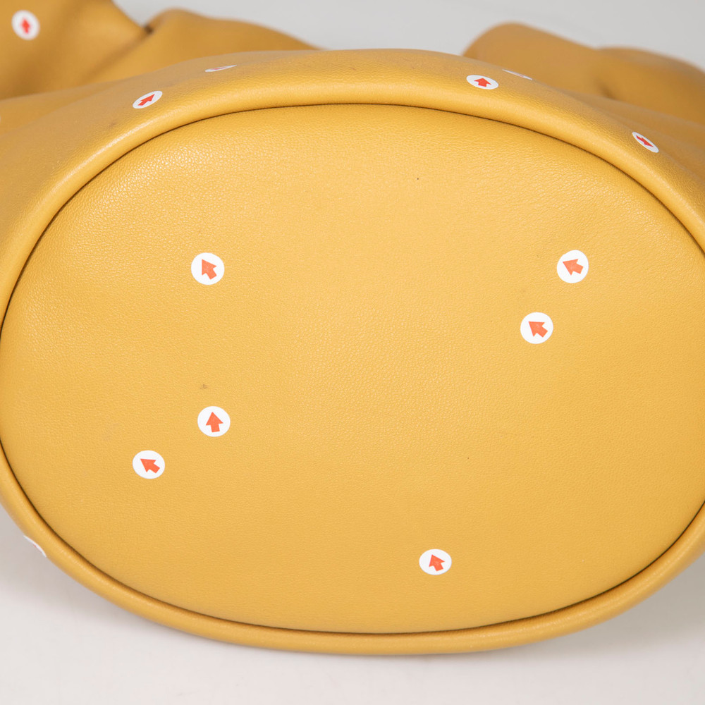 Loewe Mustard Yellow Leather Medium Flamenco Bag