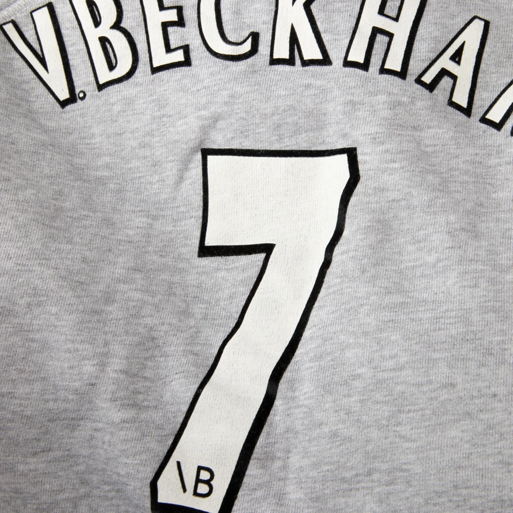 Victoria Beckham Grey Logo Print Sweatshirt