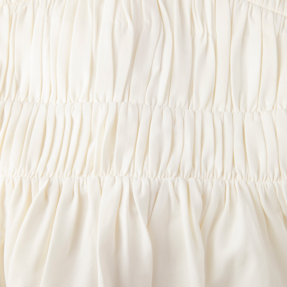 Tove Ecru Ruched Long Sleeve Lydia Blouse
