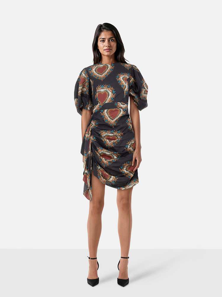 Rhode Heart Print Mini Dress