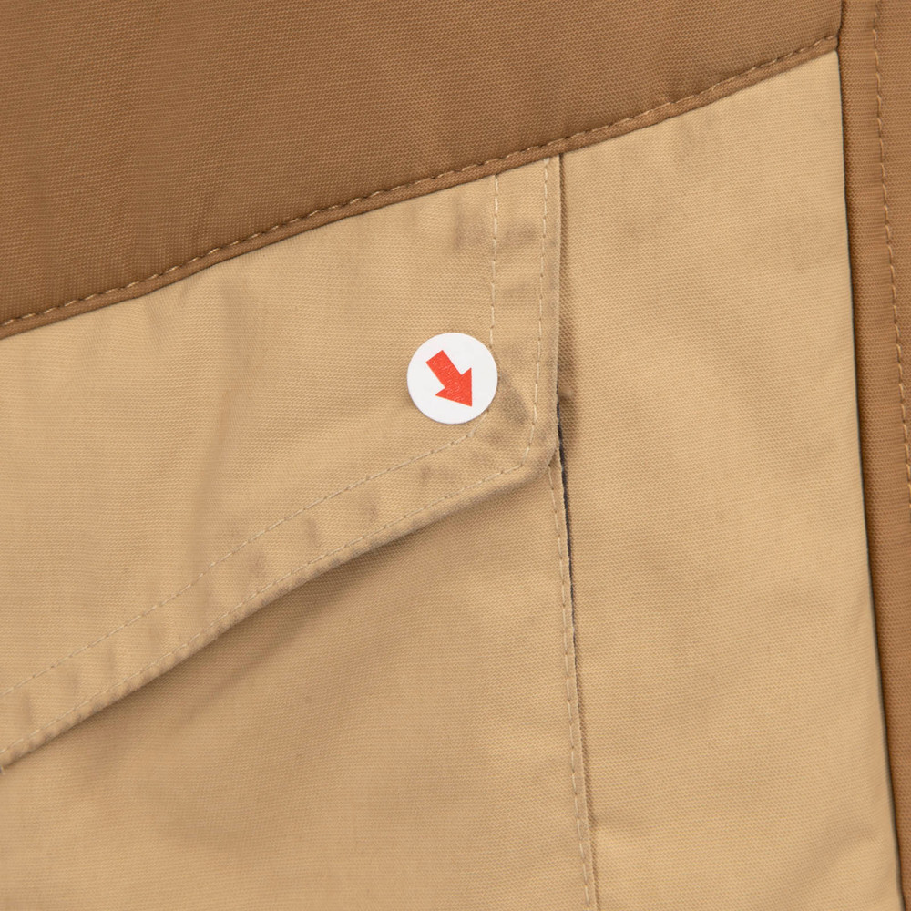 ba&sh Beige & Black Puffer Coat