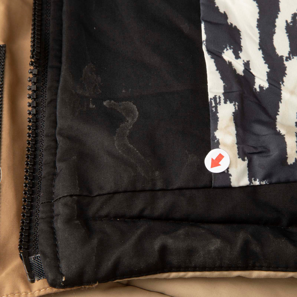 ba&sh Beige & Black Puffer Coat