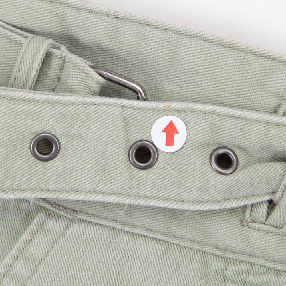 Rachel Comey Green Denim Tapered Cargo Jeans