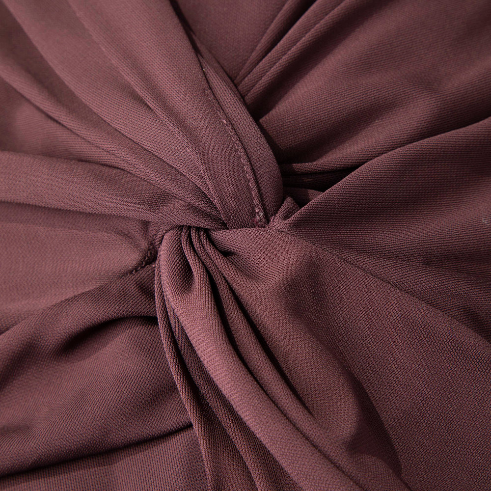 Anine Bing Burgundy Twist Detail Dress