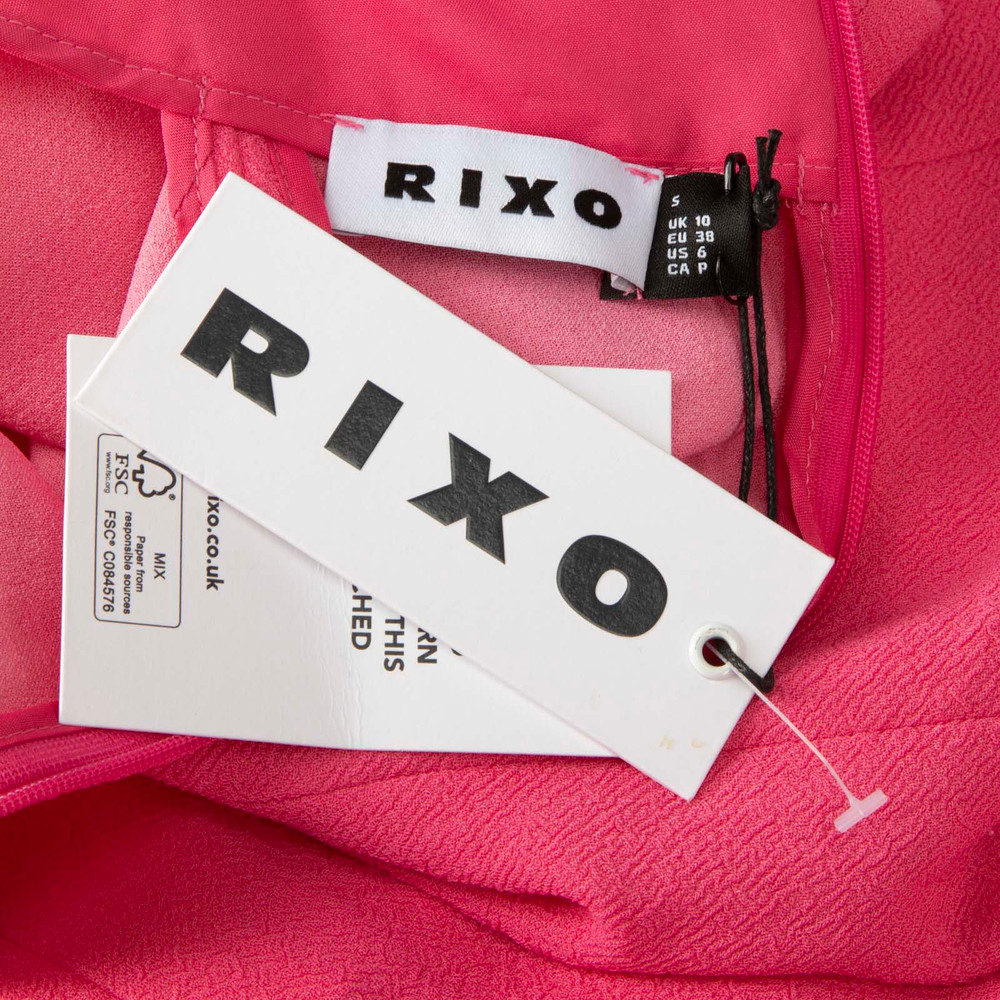 Rixo Pink Mini Michaela Dress