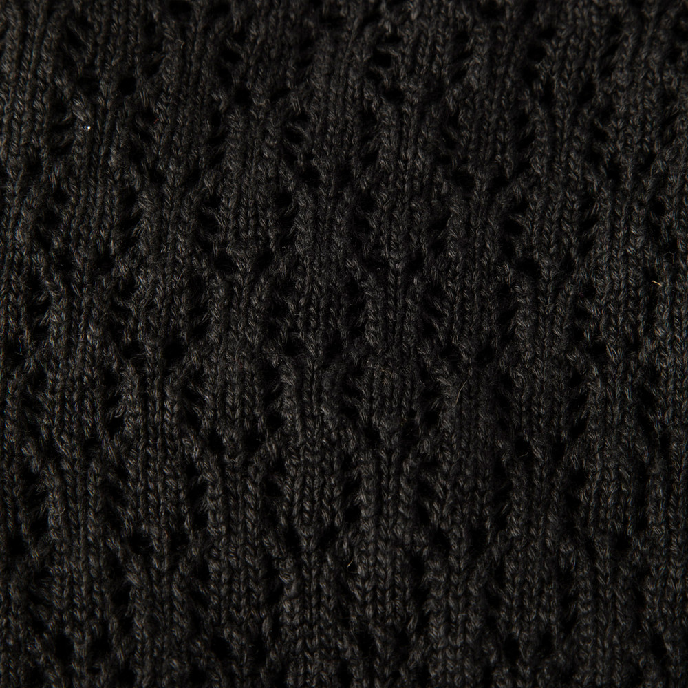 Reformation Black Crochet Mini Dress
