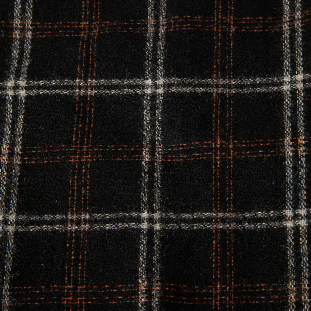 Reformation Black Tartan Mini Skirt