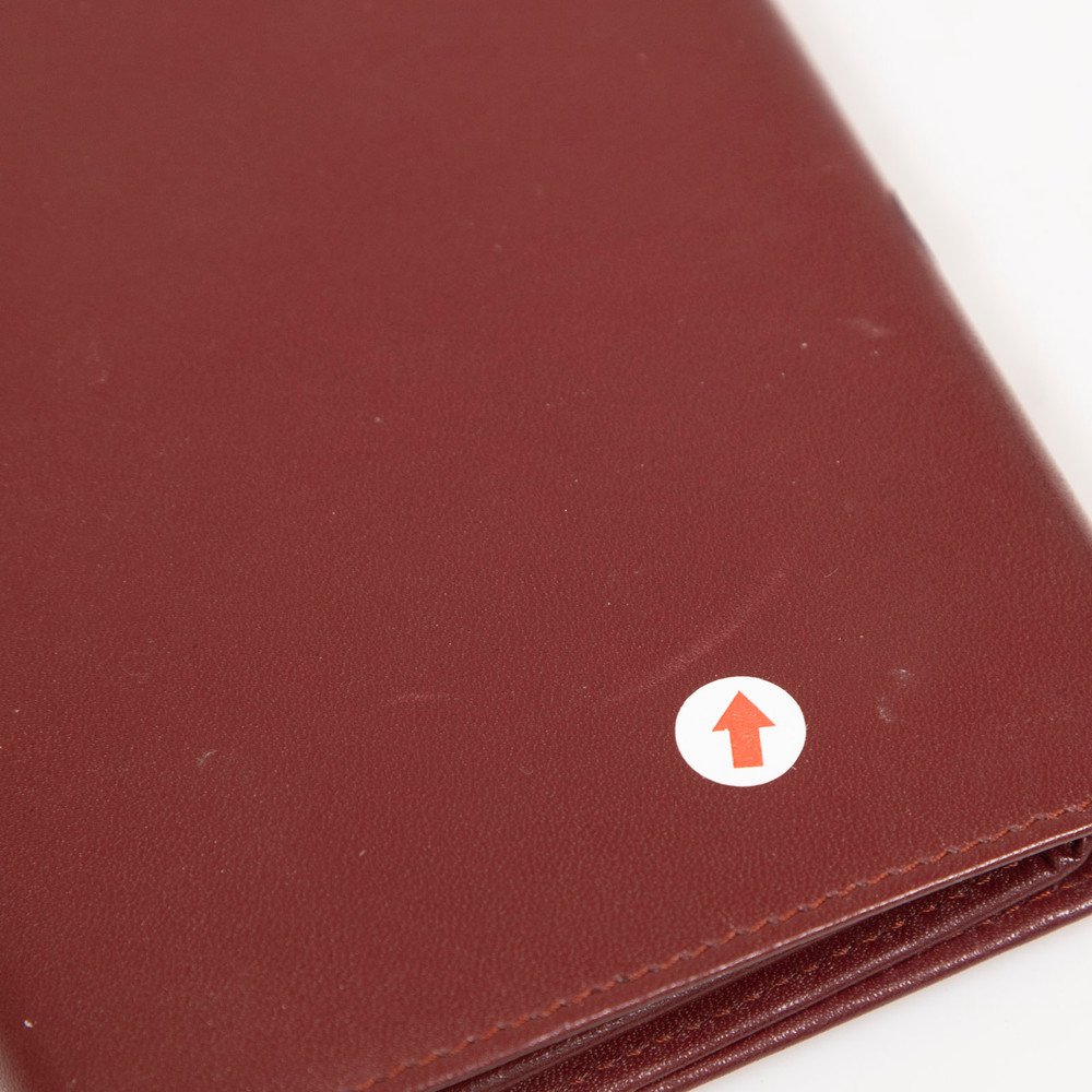 Cartier Bordeaux Leather Must de Cartier Tri Fold Wallet
