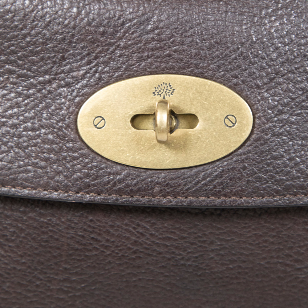 Mulberry Brown Leather Turn Lock Pouch