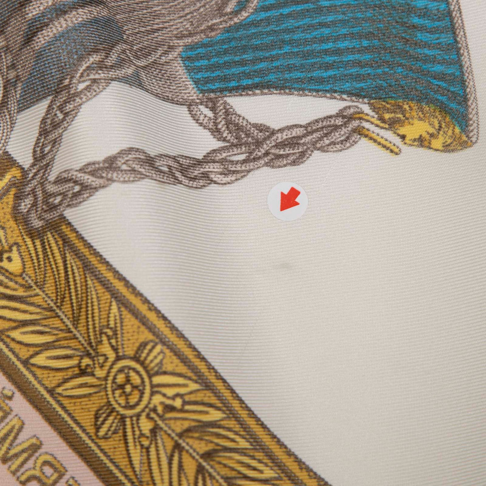 Hermès Vintage Pink Silk Grand Uniforme Scarf