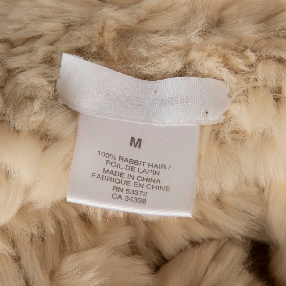 Nicole Farhi Ecru Rabbit Hair Knit Cardigan