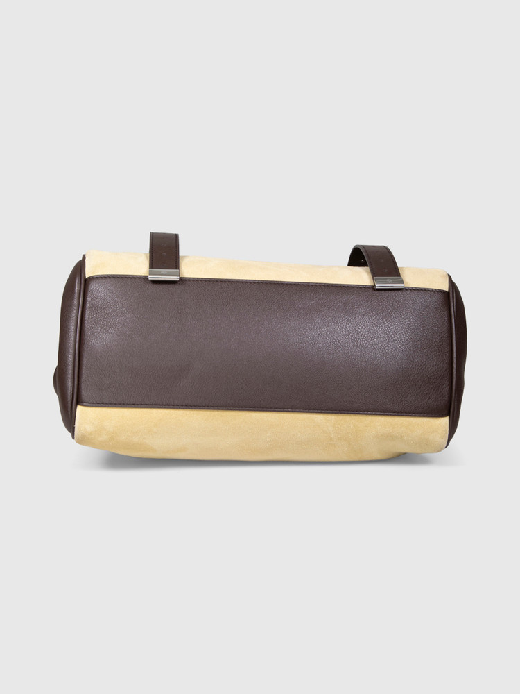 Mulberry Beige Suede Alexa Top Handle Bag