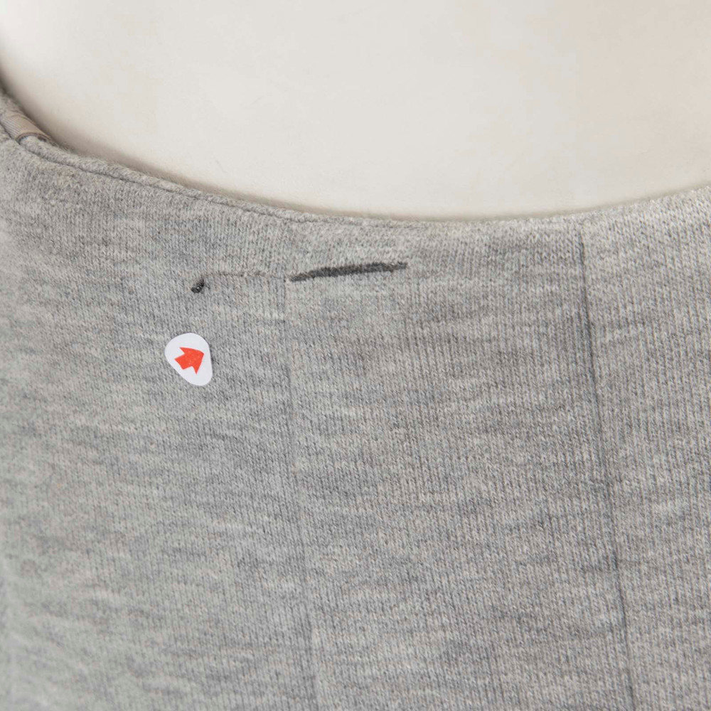 Saint Laurent Grey Knee Length Flared Skirt