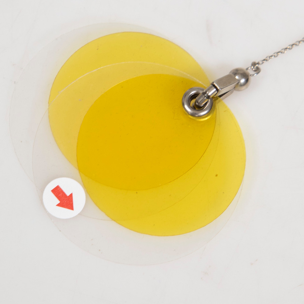Prada Transparent Yellow Clip On Drop Earrings