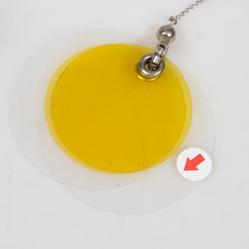 Prada Transparent Yellow Clip On Drop Earrings