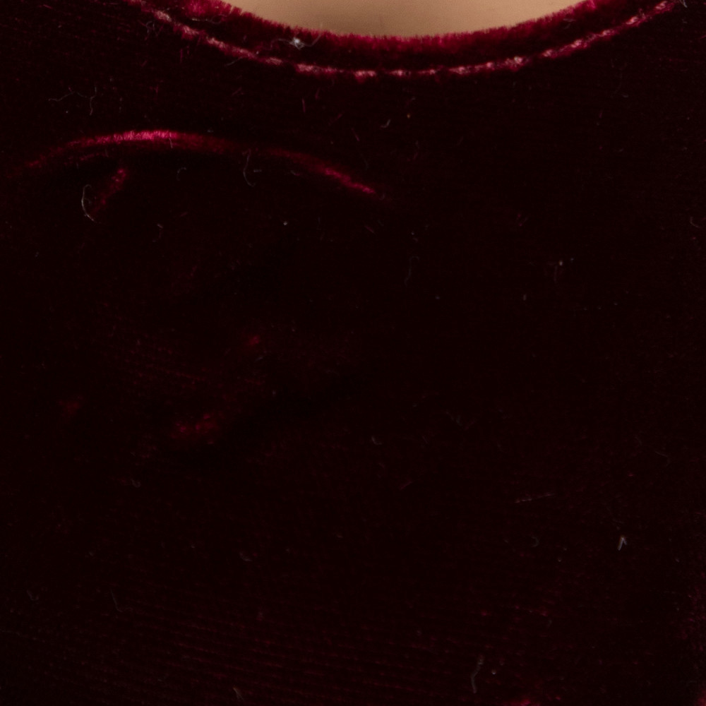 Gianvito Rossi Burgundy Velvet Mary Jane Pumps