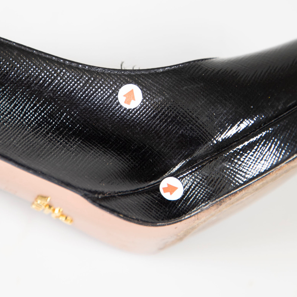 Prada Black Saffiano Leather Pumps